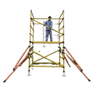Live Line Inspection Insulated Scaffolding / Safety Fully Insulated Platform